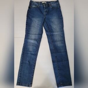Route66 straight leg midrise dark wash jeans